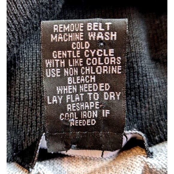 DEB Black Cream Blue Striped Sweater Short Sleeve Tunic Sweater CowlNeck Size 2X - Picture 4 of 5